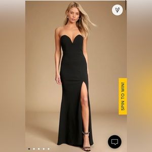 Lulus Strapless Mermaid Maxi Dress